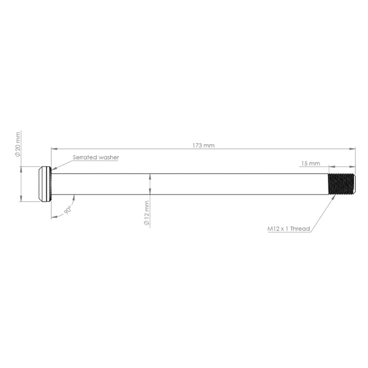 Axe de Roue Arrière BURGTEC 173,7 mm pour Cadres Santa Cruz Rose