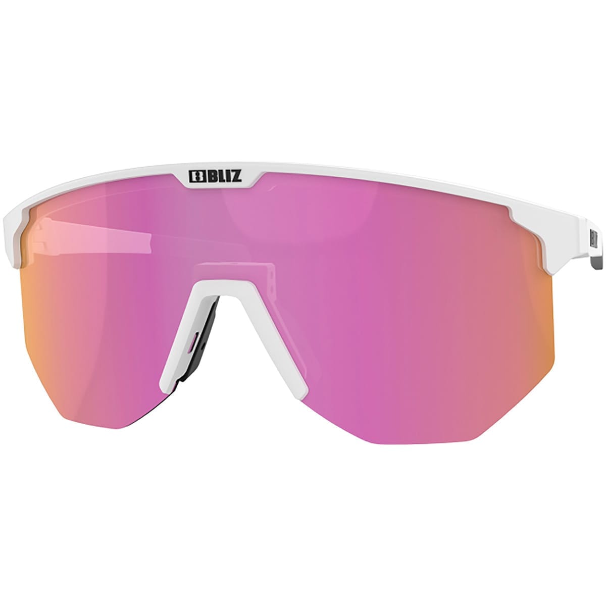 Lunettes BLIZ HERO Blanc Ecran Rose Iridium