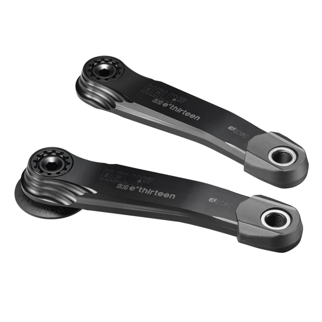 Manivelles VAE E.THIRTEEN E-SPEC HELIX RACE ALLOY pour Bosch CX Gen4/5 / Brose S Mag Offset 26mm Noir