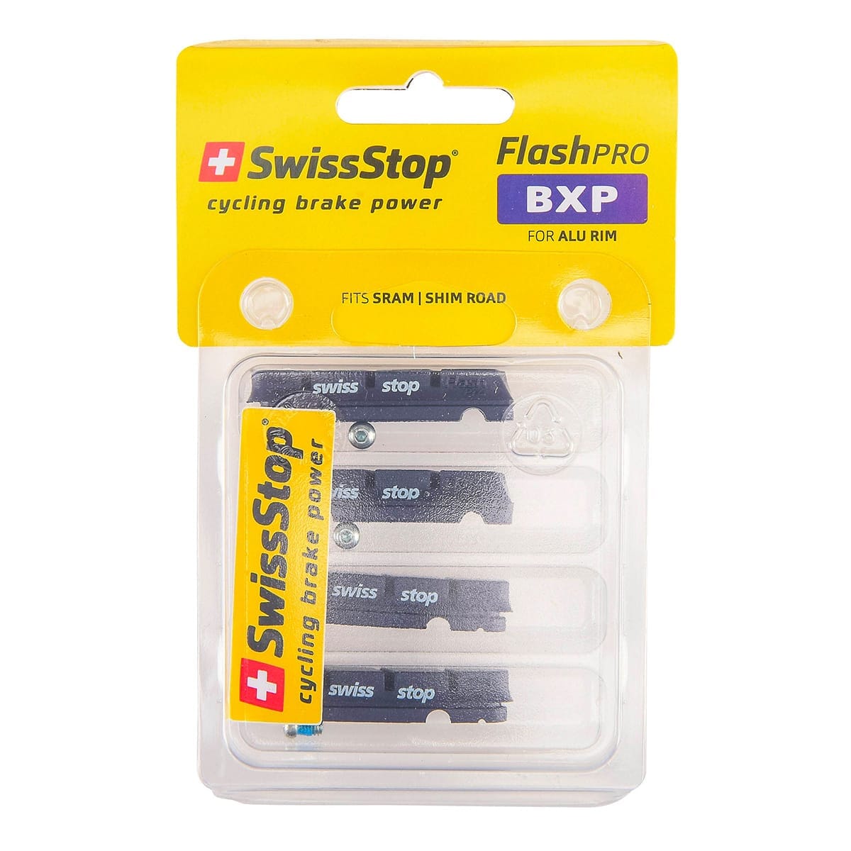 Kit 4 Patins SWISS STOP FLASH Bleu Aluminium