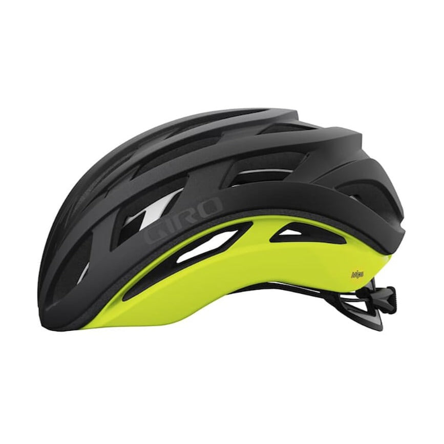 Casque Route GIRO HELIOS MIPS SPHERICAL Noir/Jaune Fluo