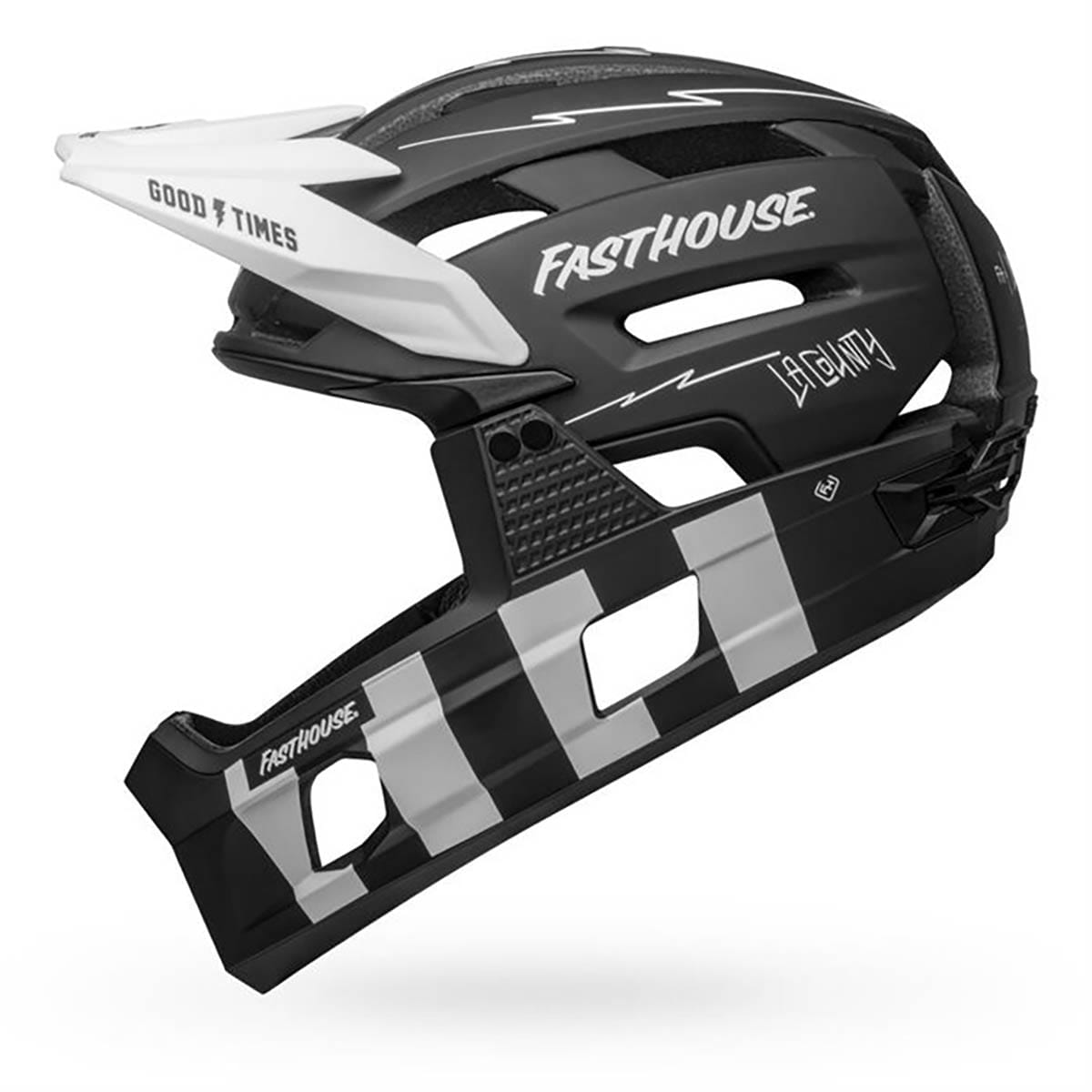 Casque VTT BELL SUPER AIR R MIPS FAST HOUSE Noir/Blanc