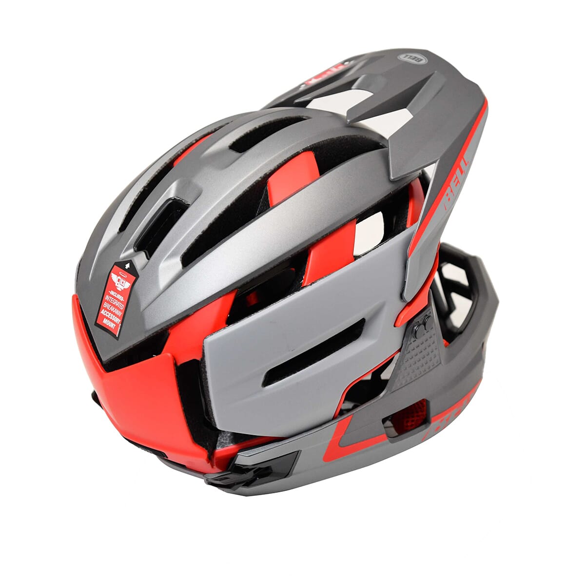 Casque VTT BELL SUPER AIR R MIPS Gris/Rouge