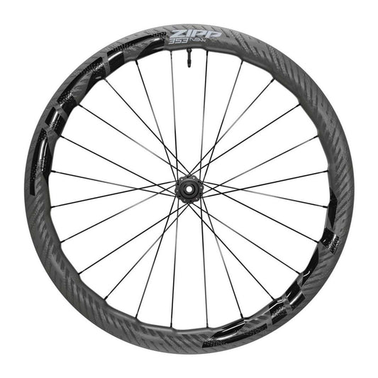 Přední bezdušové kolo ZIPP 353 NSW DISC s pneumatikami se středovým zámkem