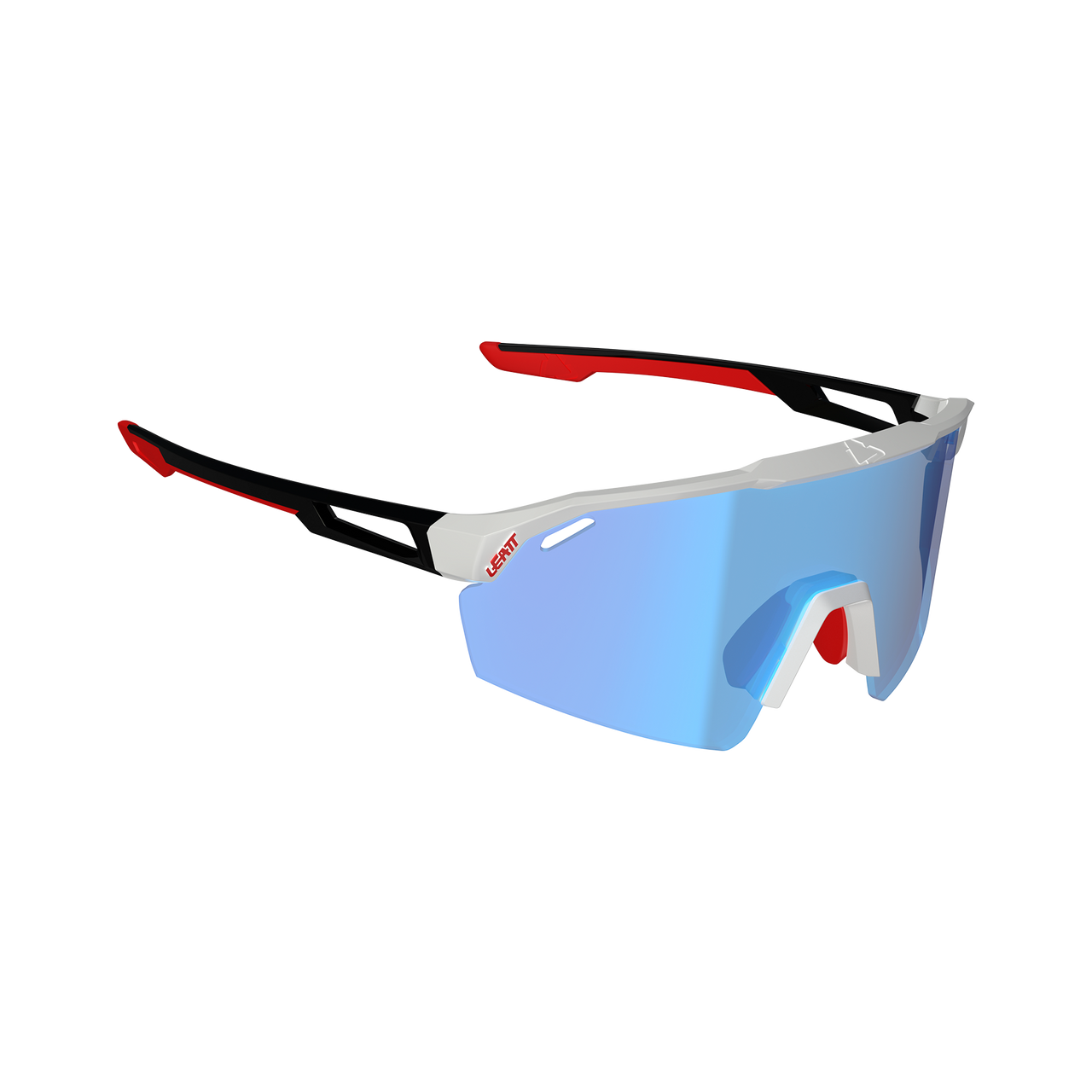 Lunettes LEATT SPEEDVIZ LITE Blanc Verre Iriz Crystal Bleu