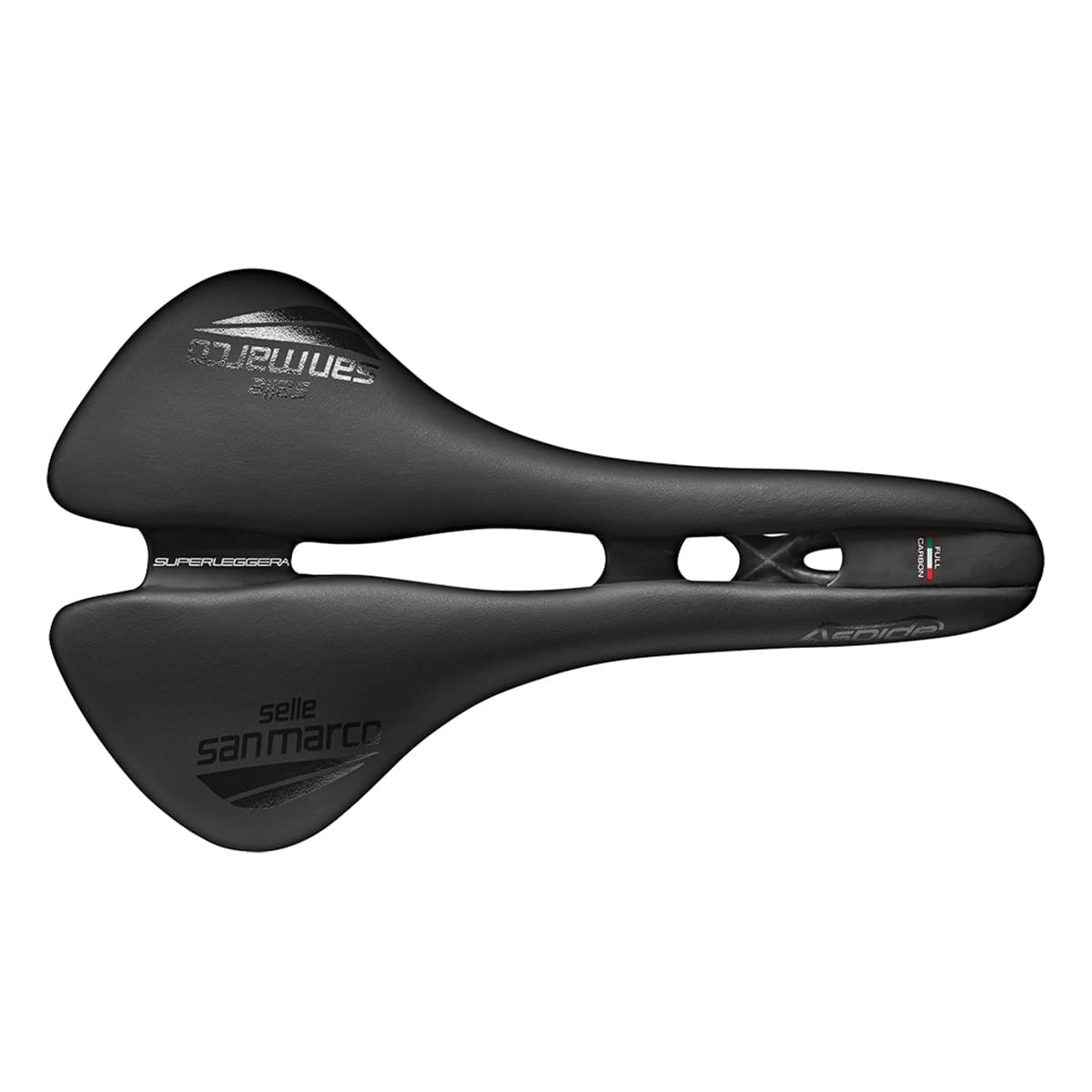 Selle SELLE SAN MARCO ASPIDE SUPERLEGGERA OPEN FIT WIDE Rails Carbone