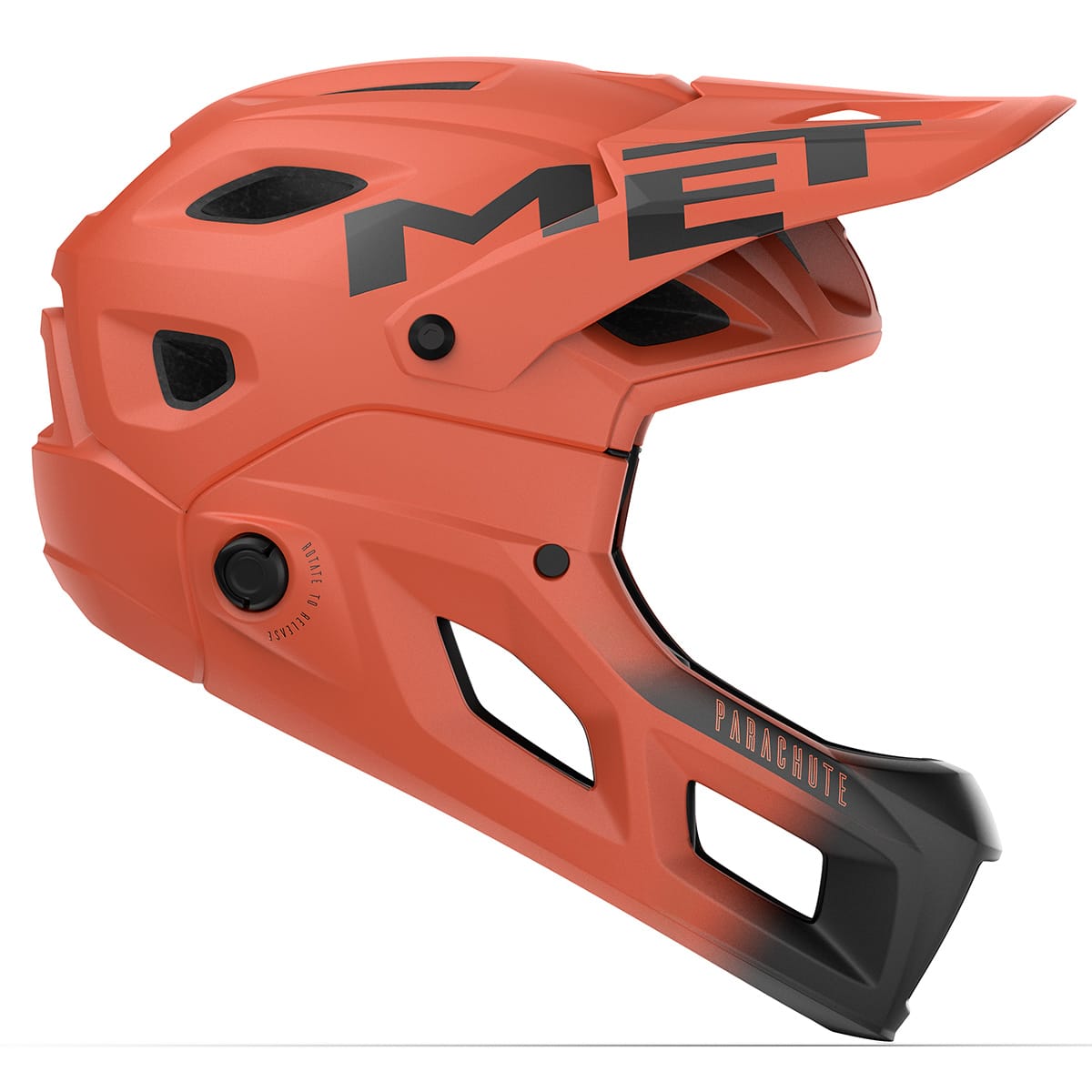 Casque VTT MET PARACHUTE MCR MIPS Orange/Noir