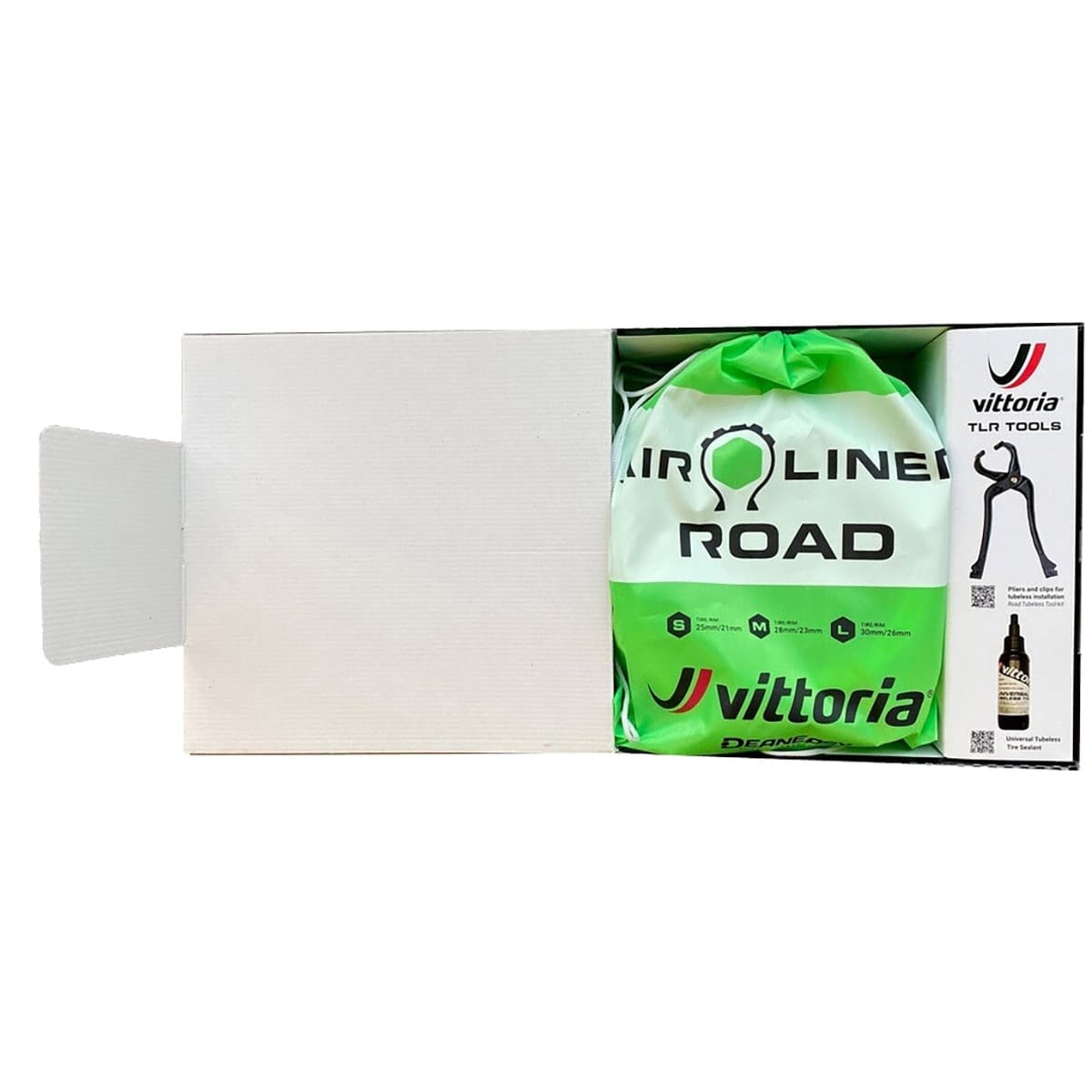 Kit de 2 Mousses Anti-Pincement VITTORIA AIR-LINER ROAD 700x30c + Liquide Préventif 80 ml + Outil