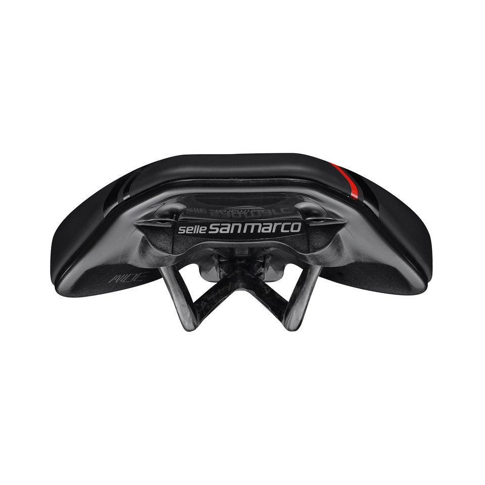 Selle SAN MARCO GROUND SHORT OPEN-FIT CARBON FX 155mm Noir