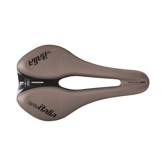 Selle SELLE ITALIA NOVUS BOOST EVO GRAVEL SUPERFLOW TM L Rails Manganèse Marron