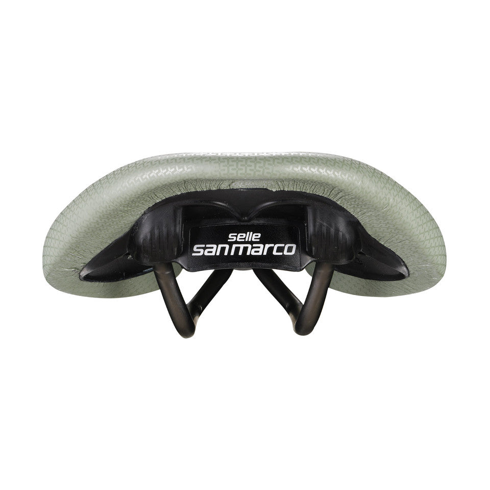 Selle SAN MARCO ALLROAD SUPERCONFORT OPEN-FIT RACING L3 Largeur 146mm Rails Acier Xsilite Beige