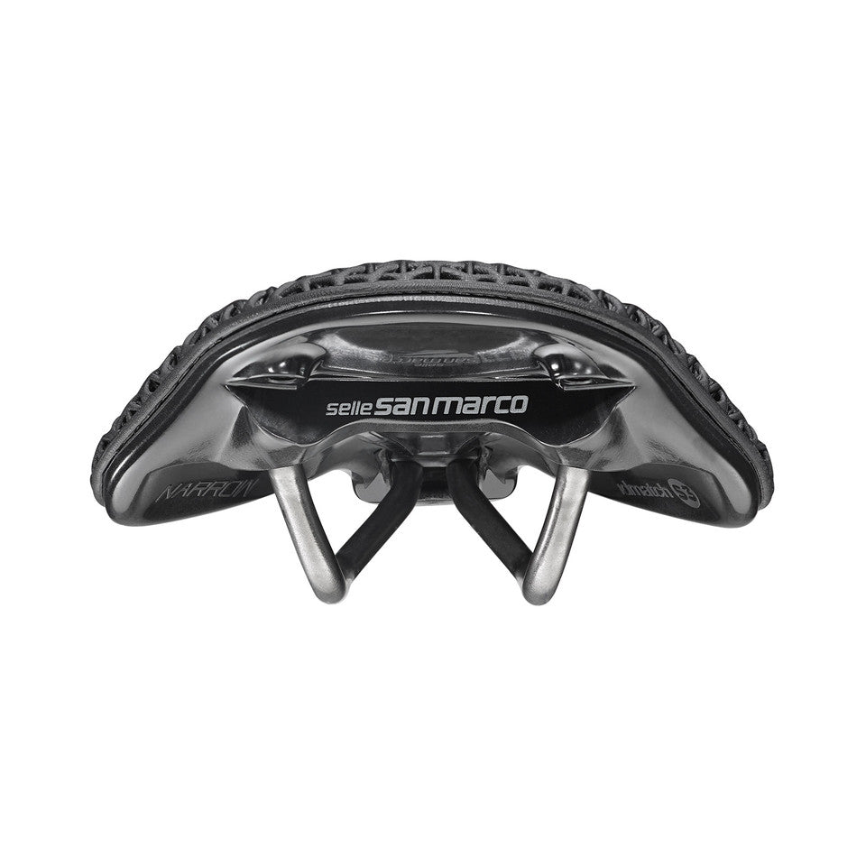 Selle SAN MARCO SHORTFIT 2.0 3D OPEN-FIT RACING S3 Largeur 140mm Rails Alu Xsilite