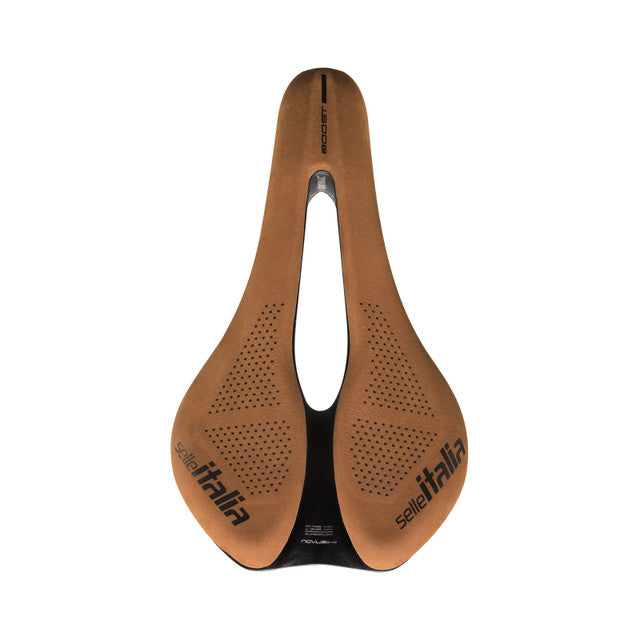 Selle SELLE ITALIA NOVUS EVO BOOST SUPERFLOW L Rails Carbone Marron