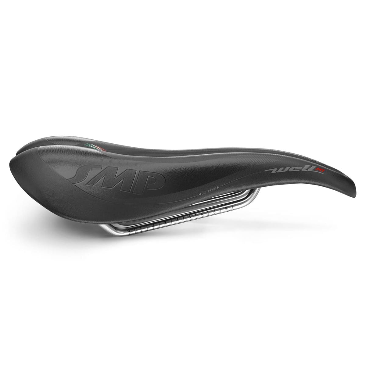 Selle SMP WELL M1 GEL largeur 163mm rails acier