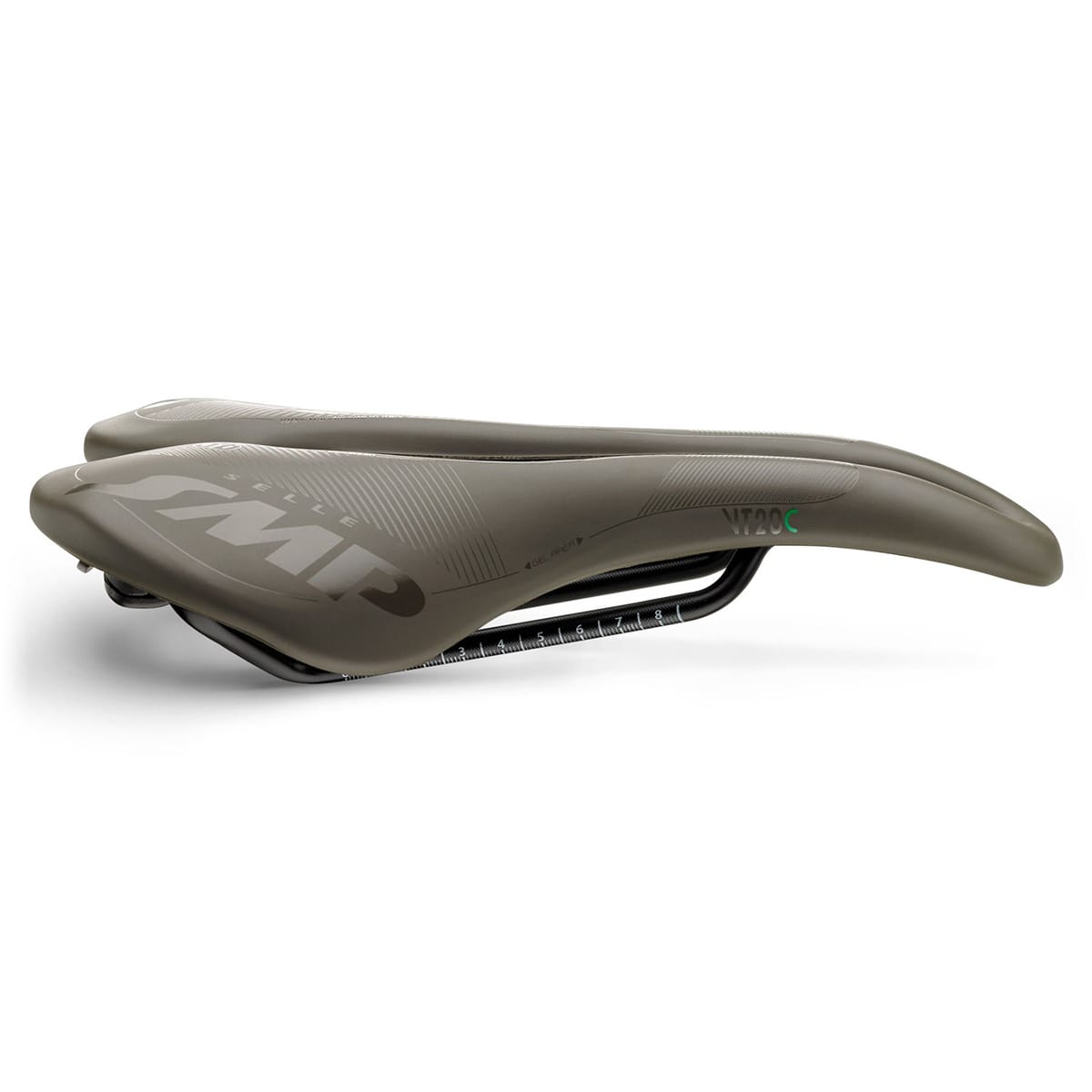 Selle SMP VT20C GEL Largeur 144mm Rails Carbone Marron