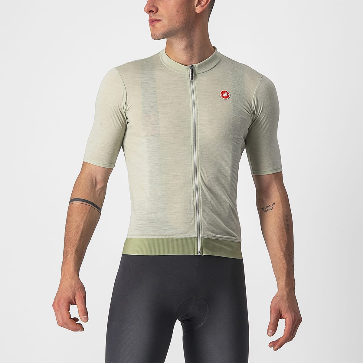 Maillot CASTELLI ESSENZA Manches Courtes Vert