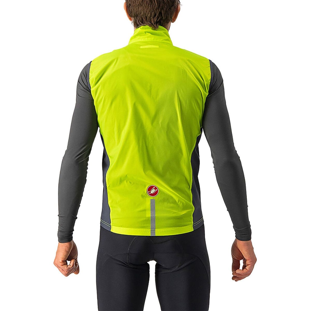 Gilet CASTELLI SQUADRA STRETCH Jaune/Gris