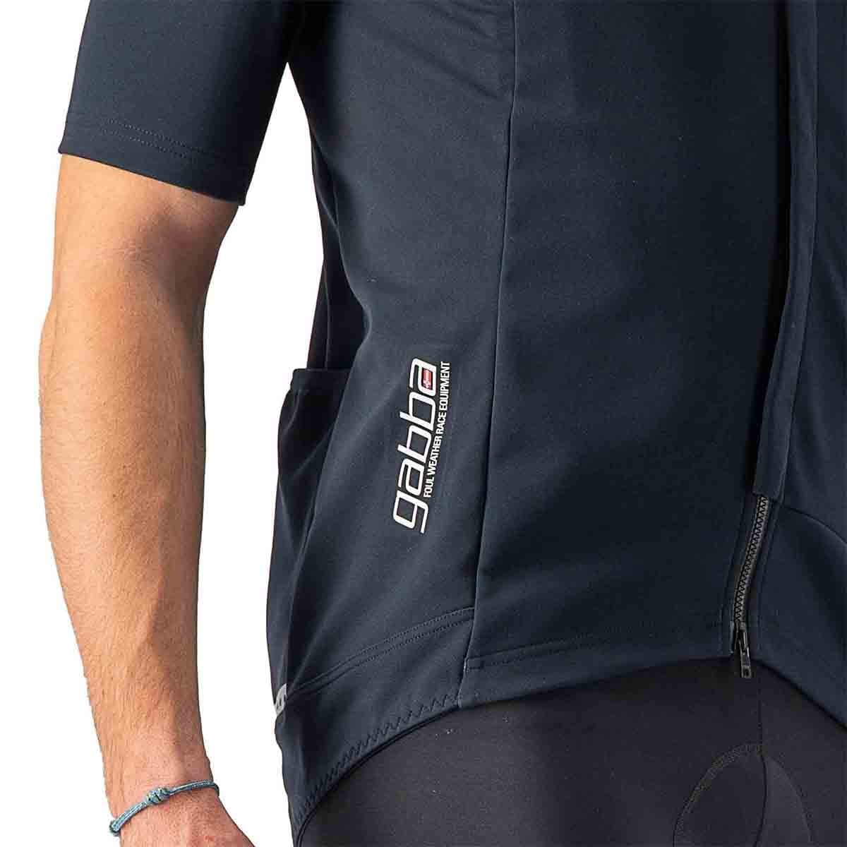 Maillot CASTELLI GABBA ROS 2 Manches Courtes Noir/Noir Reflex