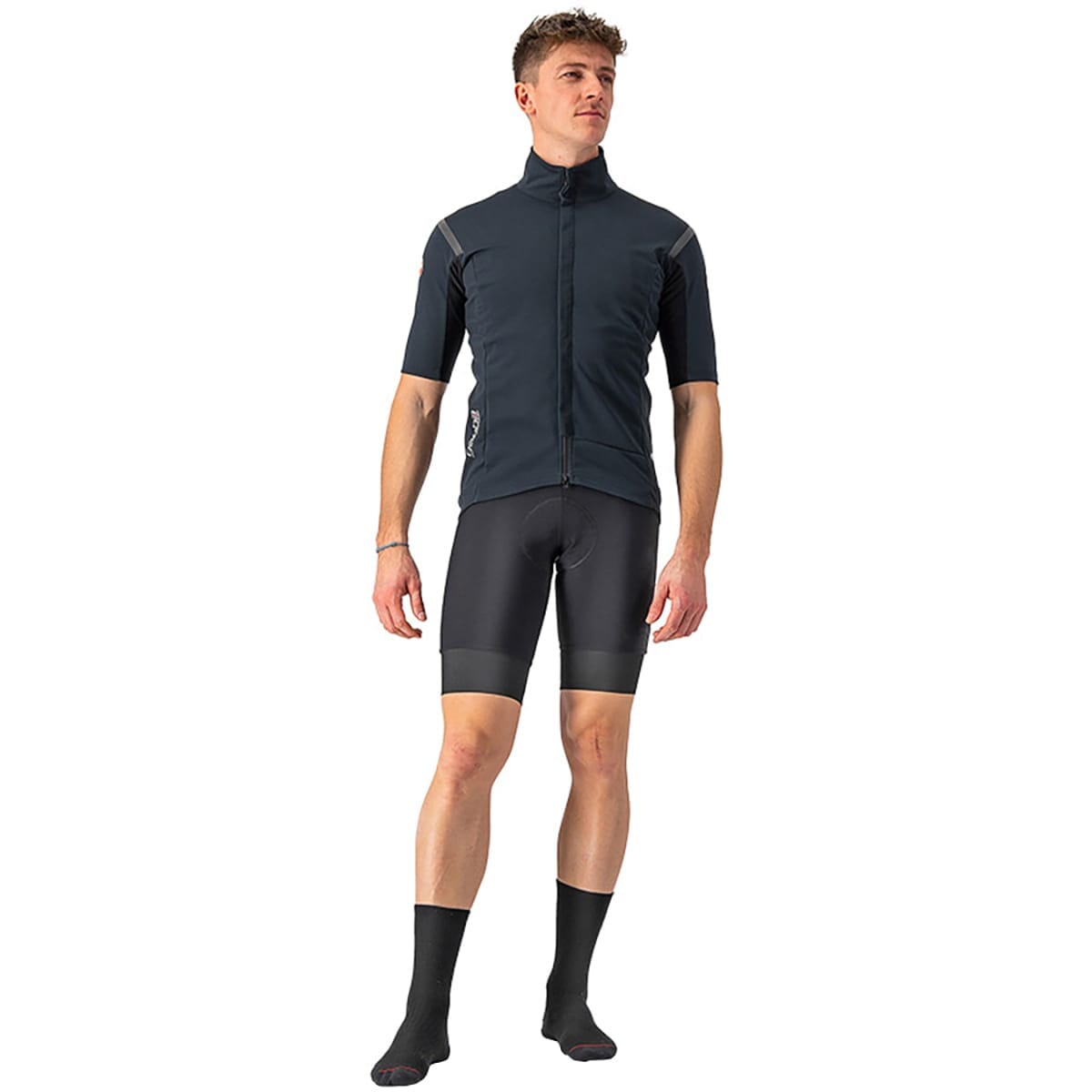 Maillot CASTELLI GABBA ROS 2 Manches Courtes Noir/Noir Reflex