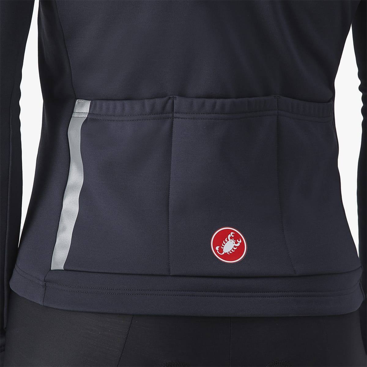 Maillot CASTELLI ENTRATA THERMAL Manches Longues Noir/Rouge