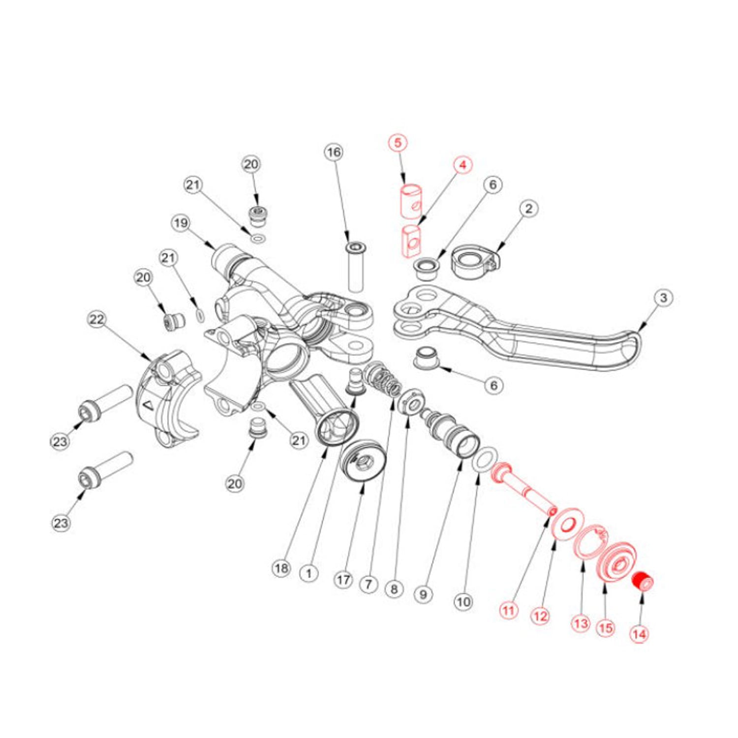 Kit Ajustement de Levier FORMULA CURA #FD40272-20