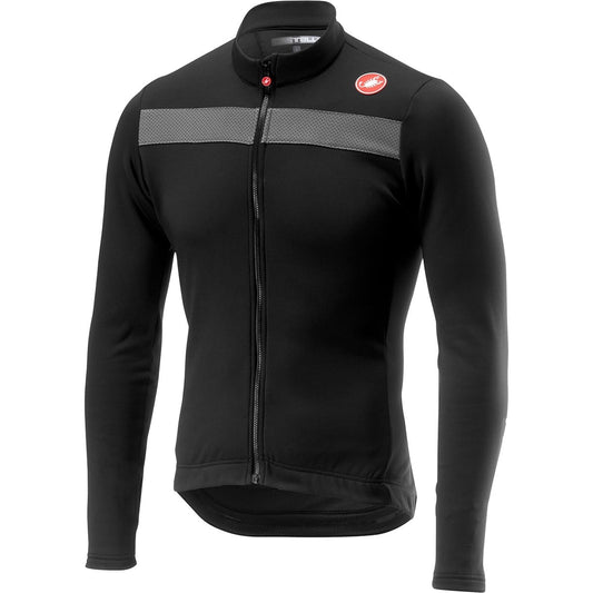 Maillot CASTELLI PURO 3 FZ Manches Longues Noir/Gris