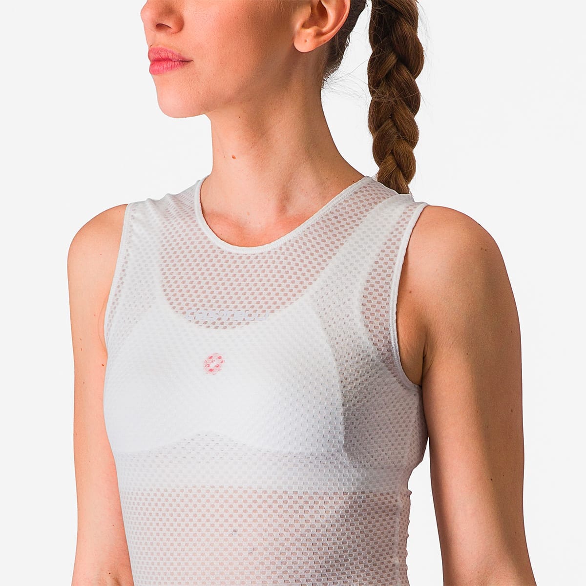 Sous-Vêtement Technique CASTELLI PRO MESH Femme Sans Manches Blanc