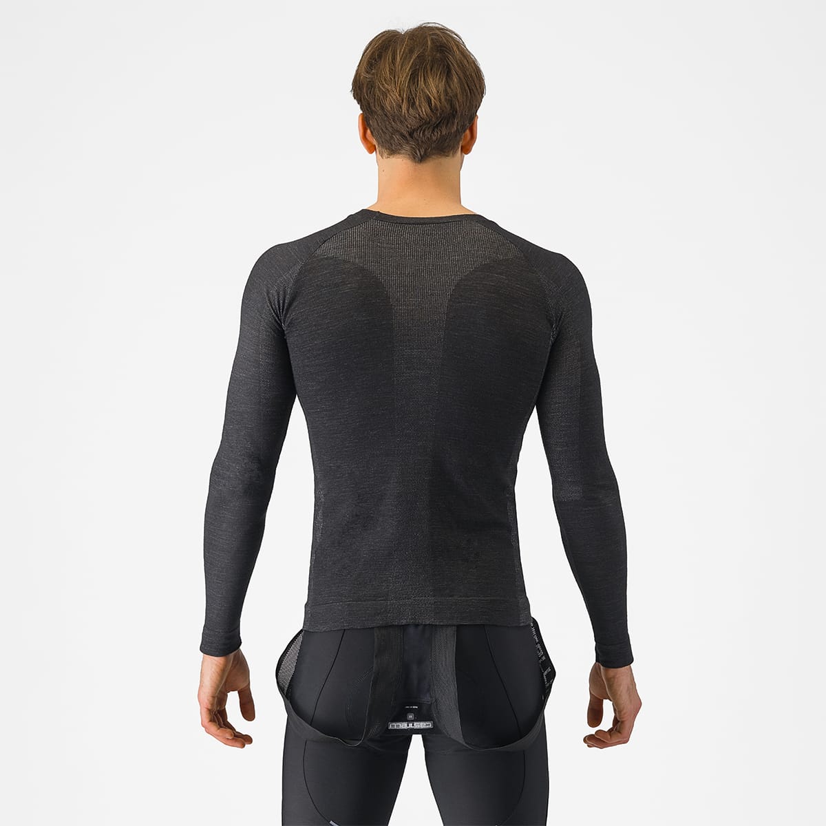 Sous-Vêtement CASTELLI MERINO SEAMLESS Manches Longues Noir