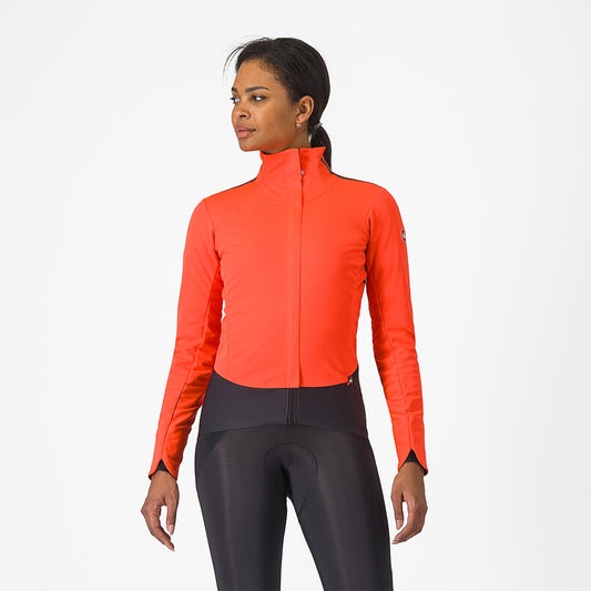 Damska kurtka CASTELLI ALPHA DOPPIO ROS Coral/Black