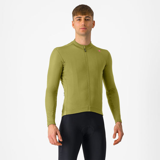 Maillot CASTELLI ESPRESSO THERMAL Manches Longues Vert