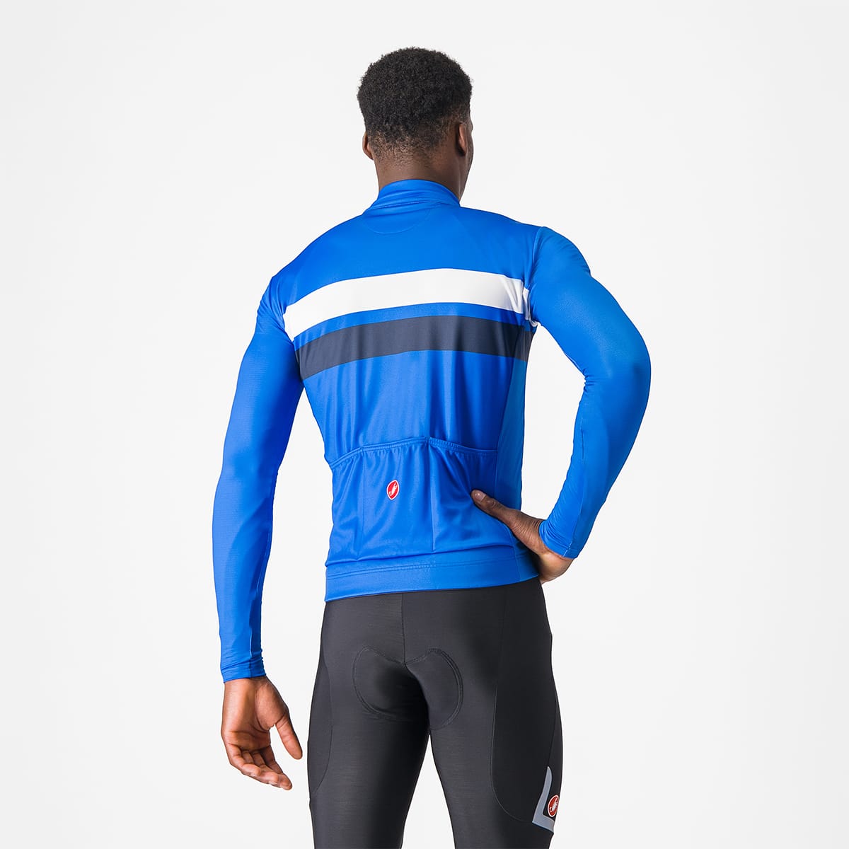 Maillot CASTELLI LINEARE Manches Longues Bleu