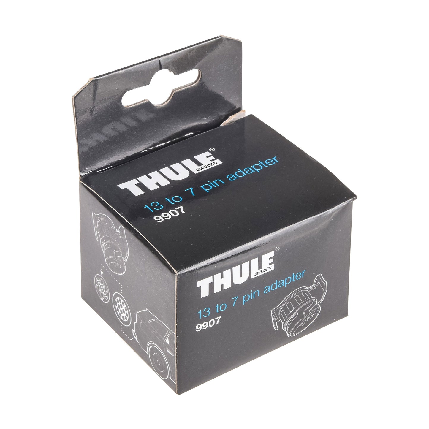 Adaptateur 13 Broches en 7 pour Boule d'Attelage THULE Noir