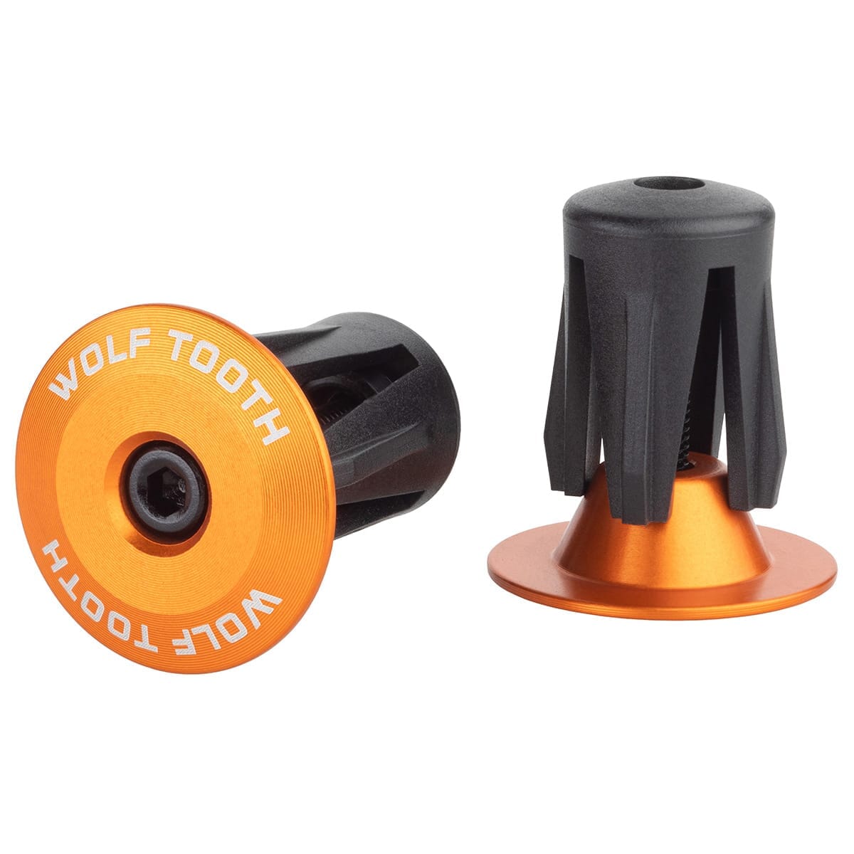 Paire de Bouchons de Cintre WOLF TOOTH Aluminium anodisé Orange