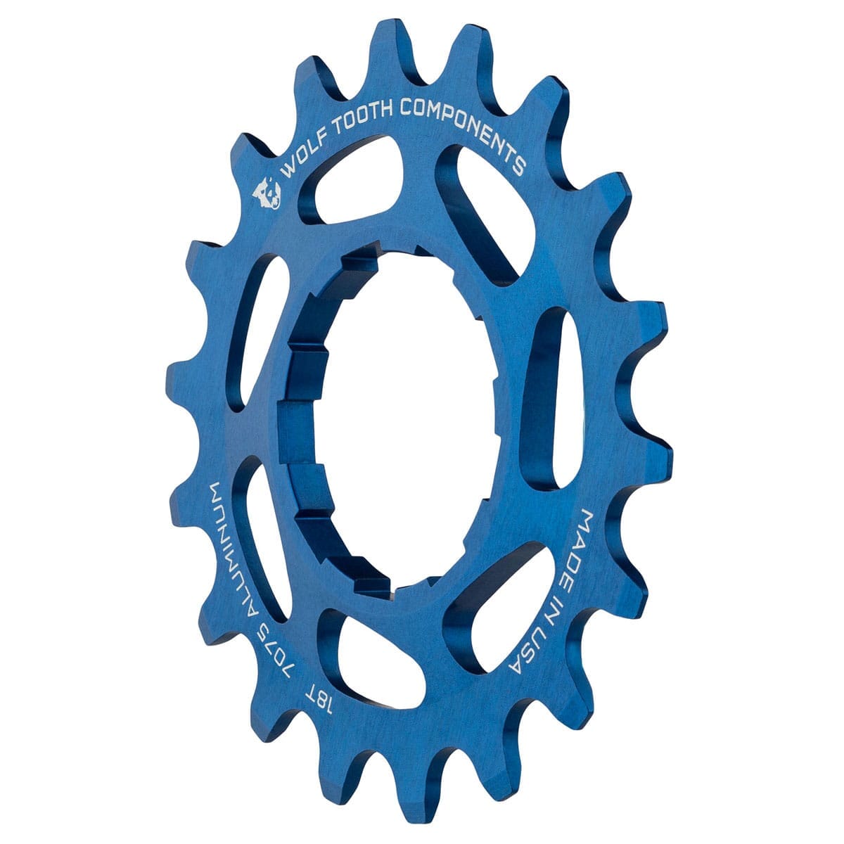 Pignon Single Speed WOLF TOOTH Alu Bleu