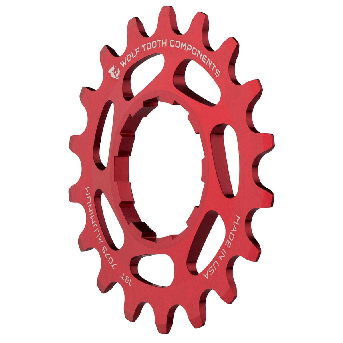 Pignon Single Speed WOLF TOOTH Alu Rouge