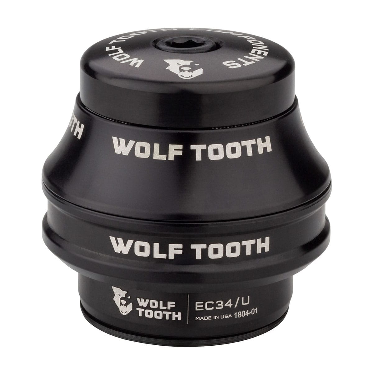 Cuvette Haute pour Jeu de Direction Externe WOLF TOOTH PREMIUM 1"1/8 EC34 Stack 16 mm Noir