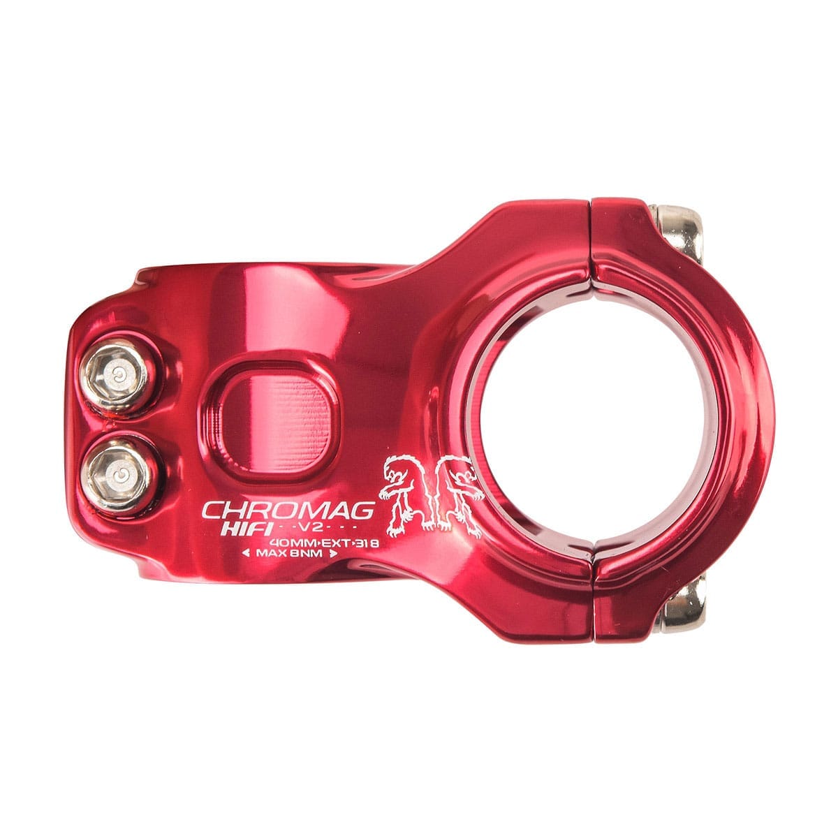 Potence CHROMAG HIFI V2 0° Rouge