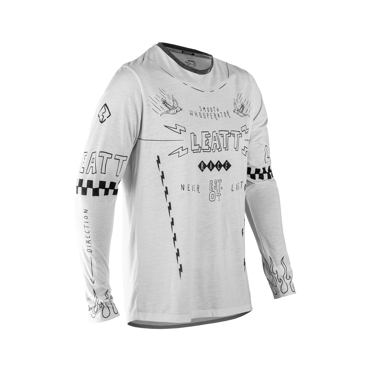 Maillot LEATT MTB GRAVITY 3.0 Manches Longues Blanc