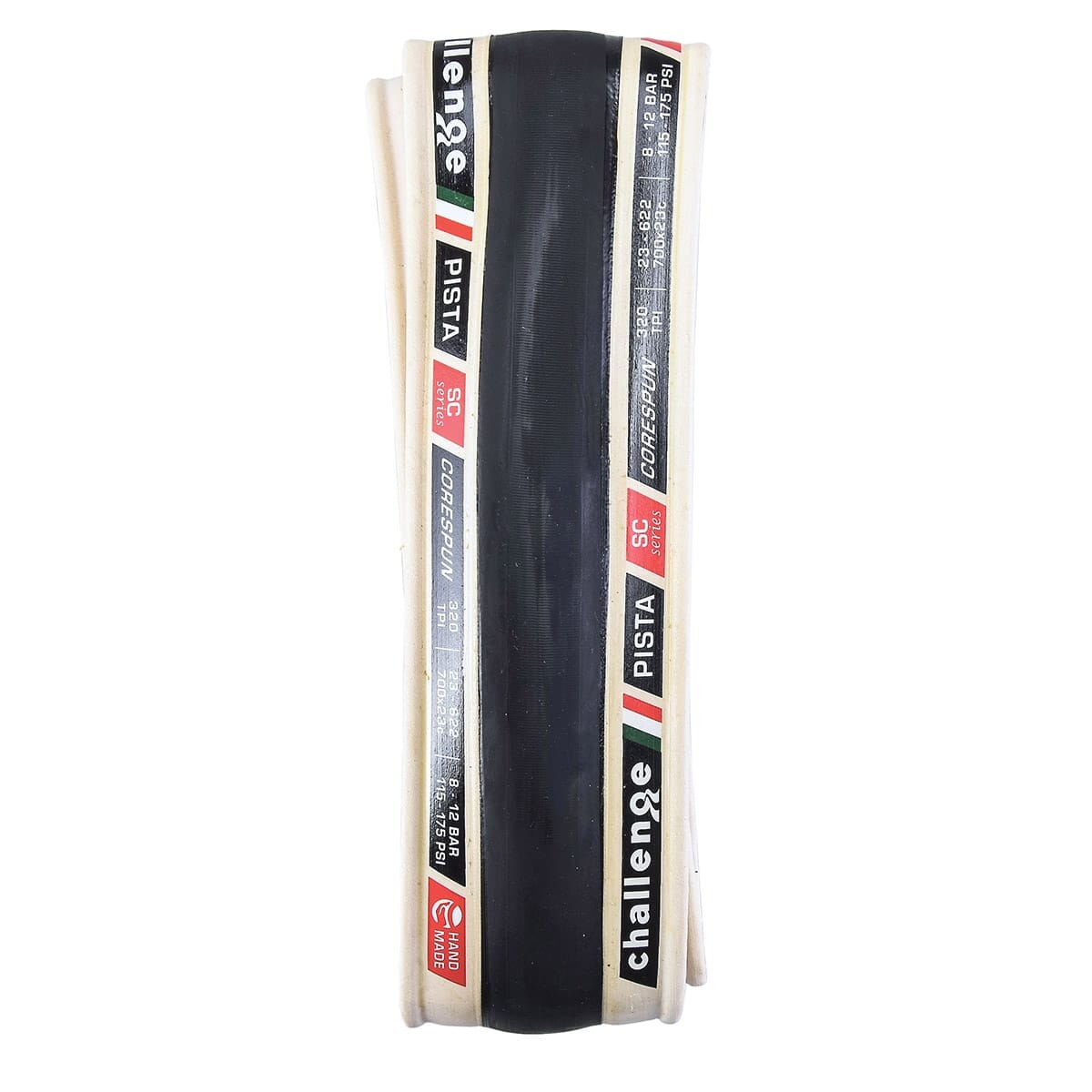 Pneu CHALLENGE OPEN PISTA SC 700x23c TubeType Blanc