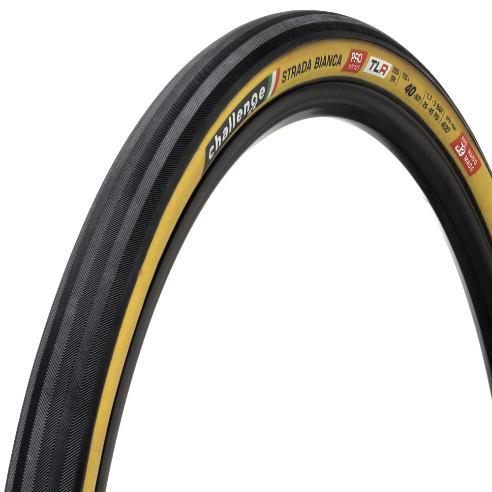 Pneu CHALLENGE OPEN STRADA BIANCA 700x40c Tubeless Ready Beige