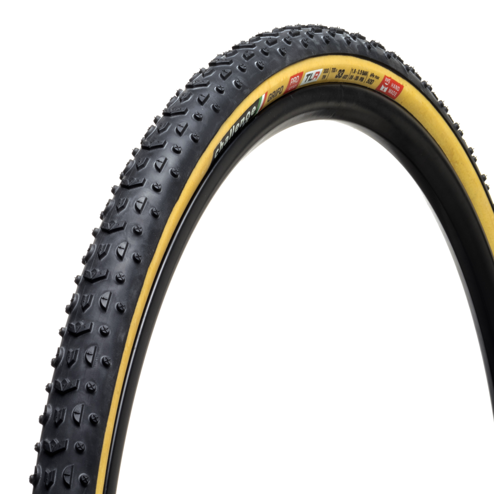 Pneu CHALLENGE OPEN GRIFO 700x33c Tubeless Ready Beige