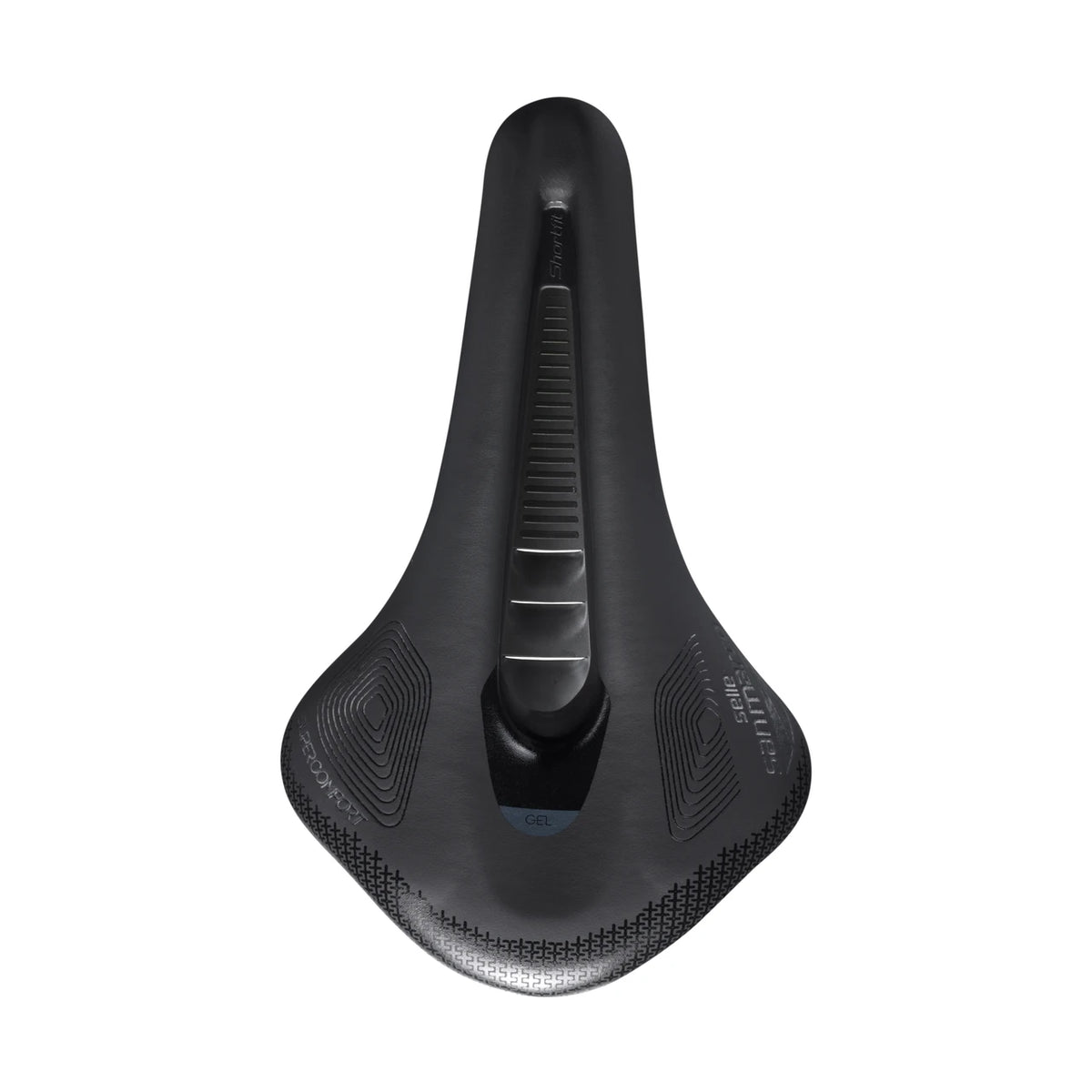 Selle SAN MARCO SHORTFIT 2.0 SHIELD SUPERCOMFORT OPEN-FIT RACING L3 Largeur 155mm Rails Acier Xsilite Noir