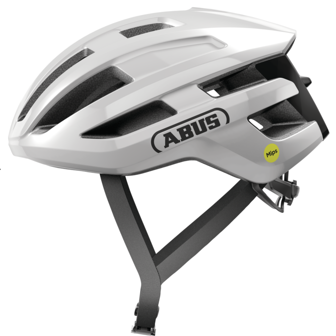 ABUS POWERDOME MIPS landsvägshjälm Brilliant White