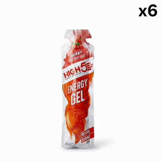 Lot de 6 Gels Énergétique HIGH5 ENERGY GEL (40g) Berry