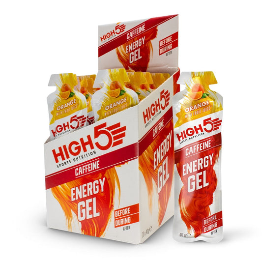 Gel Énergétique HIGH5 ENERGY GEL Caffeinen (40g) Orange