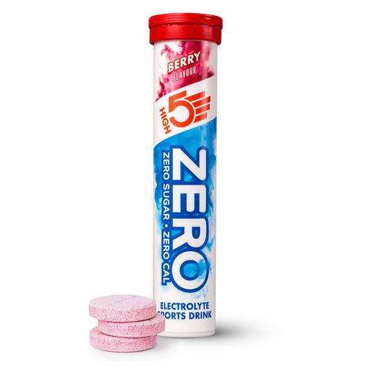 Boisson Anticrampe HIGH5 ZERO Tube de 20 Pastilles Fruits Rouge