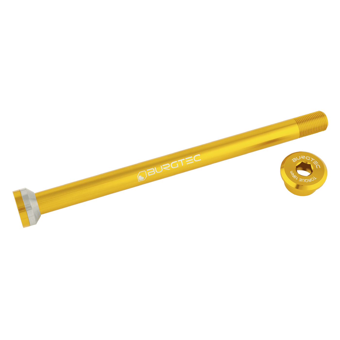 Axe de Roue Arrière BURGTEC 171mm pour Cadres Transition Or