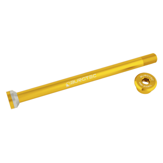 Axe de Roue Arrière BURGTEC 171mm pour Cadres Transition Or