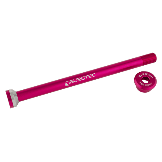 Axe de Roue Arrière BURGTEC 171mm pour Cadres Transition Rose