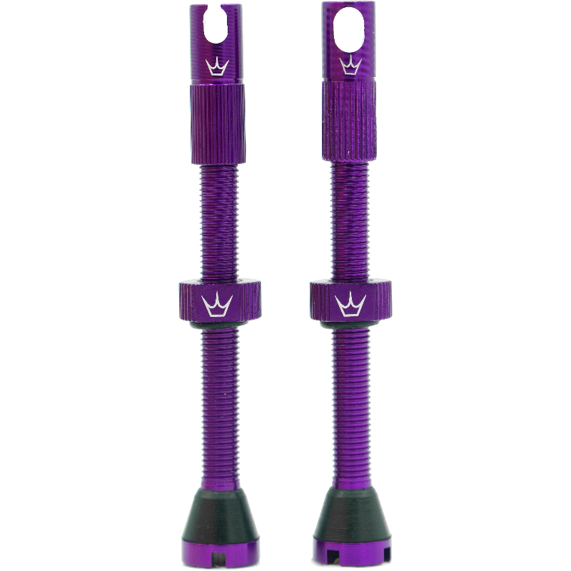 PEATY'S x Chris King MK2 Presta 80 mm slanglösa ventiler (x2) Violett